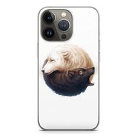 Yin Yang Wolves: iPhone 13 Pro Transparant Hoesje
