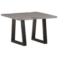 Salontafel met natuurlijke randen 60x60x40 cm acaciahout