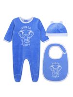 Kenzo Kids trousseau de naissance à logo brodé - Bleu - thumbnail