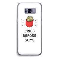 Fries before guys: Samsung Galaxy S8 Plus Transparant Hoesje