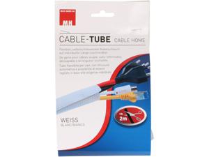 Cablehome 136691 Gevlochten slang Wit 25 tot 40 mm 1 stuk(s)