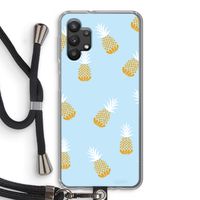Ananasjes: Samsung Galaxy A32 5G Transparant Hoesje met koord