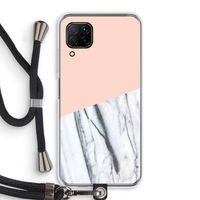 A touch of peach: Huawei P40 Lite Transparant Hoesje met koord