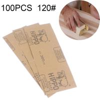 100 stuks Grit 120 natte en droge polijsten slijpen schuurpapier formaat: 23 x 9cm (geel)