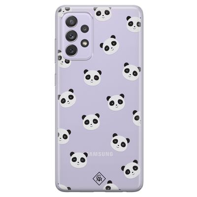 Samsung Galaxy A52 transparant hoesje - Panda