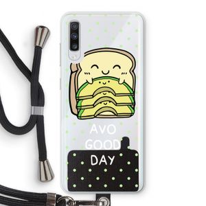 Avo Good Day: Samsung Galaxy A70 Transparant Hoesje met koord