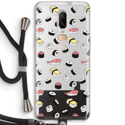 Sushi time: OnePlus 6 Transparant Hoesje met koord
