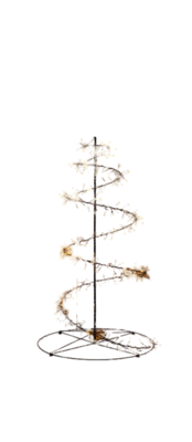 Boom swirl cluster 480led ip44 trafo met timer en dimmer hoogte 1.2 m classic warm - Annas collection