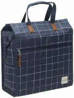 Enkele fietstas New Looxs Lilly - 18 liter - check blue