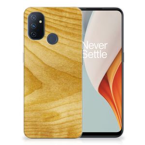 OnePlus Nord N100 Bumper Hoesje Licht Hout