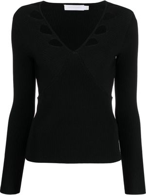 Simkhai haut en maille à design nervuré - Noir