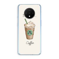 But first coffee: OnePlus 7T Transparant Hoesje But first coffee: OnePlus 7T Transparant Hoesje