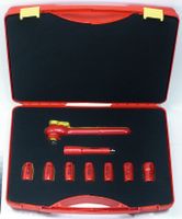 Friedrich 9-Delige Doppenset met Omschakelratel 1/2'' 1000V VDE Friedrich 9-Delige Doppenset met Omschakelratel 1/2'' 1000V VDE