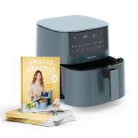 Lentedeal: XXL Air Fryer Smokey Blue + Sandra's snelle en gezonde Air Fryer-recepten