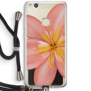 Pink Ellila Flower: Huawei Ascend P10 Lite Transparant Hoesje met koord
