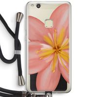 Pink Ellila Flower: Huawei Ascend P10 Lite Transparant Hoesje met koord