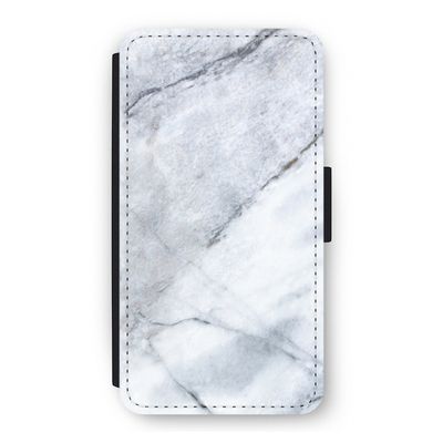 Witte marmer: iPhone 11 Pro Flip Hoesje