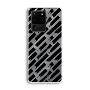 Zwarte vegen: Samsung Galaxy S20 Ultra Transparant Hoesje