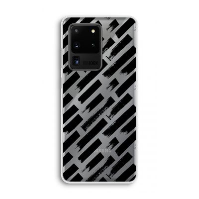 Zwarte vegen: Samsung Galaxy S20 Ultra Transparant Hoesje
