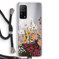 Painted wildflowers: Xiaomi Mi 10T 5G Transparant Hoesje met koord