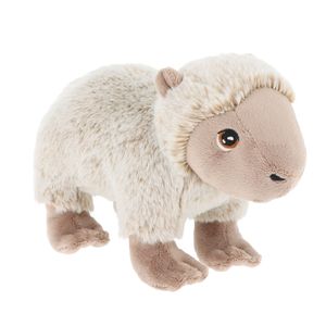 Keel Toys pluche Capybara knuffeldier - grijs - staand - 20 cm