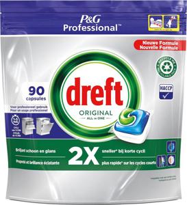 Vaatwastablet dreft professional regular 90 stuks