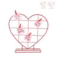 Fotorek hart met knijpers - rood - diverse varianten