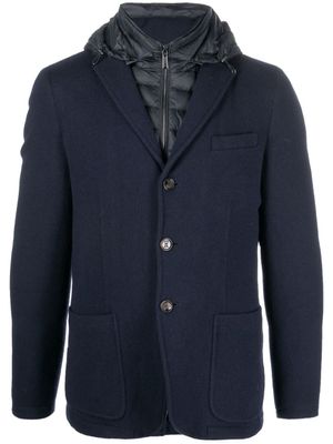 Moorer doudoune en laine - Bleu