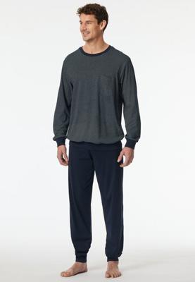Schiesser Schiesser Pyjama Long midnight blue 182197 52/L