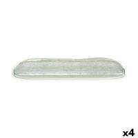 Serveerschaal Vivalto 231147 Oasis Transparant Glas 18 x 2 x 47 cm (4 Stuks)