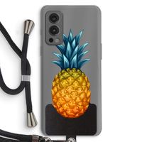 Grote ananas: OnePlus Nord 2 5G Transparant Hoesje met koord