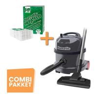 Combideal - Numatic - Stofzuiger PPR240-11 Groen - Stofzuigerzak NVM-1CH Hepa 10 stuks