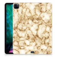 iPad Pro 12.9 (2020) | iPad Pro 12.9 (2021) Tablet Back Cover Marmer Goud - thumbnail