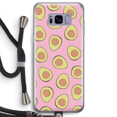 Dancing avocados: Samsung Galaxy S8 Plus Transparant Hoesje met koord