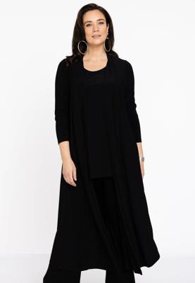 Yoek Vest extra lang | Zwart | Maat 38/40