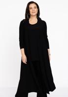Yoek Vest extra lang | Zwart | Maat 46/48