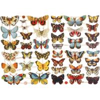 Creativ Company Vintage plaatjes, vlinders, vel 16,5x23,5 cm, 2 vel/ 1 doos