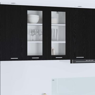 Hangkast Riga Zwart Eiken 80 x 31 x 80 cm Bewerkt hout Hangkast Riga Zwart Eiken 80 x 31 x 80 cm Bewerkt hout