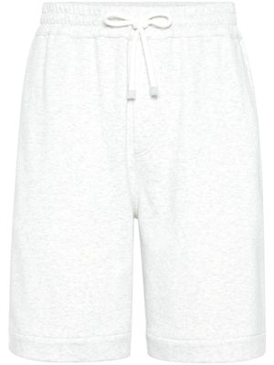 Brunello Cucinelli short de sport à lien de resserrage - Gris