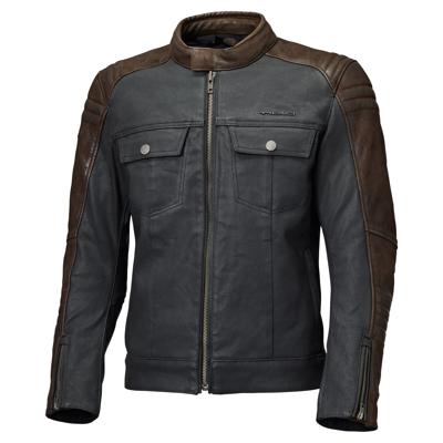 HELD Jester 2, Textiel motorjas heren, Zwart-Bruin
