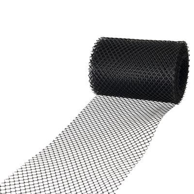 Dakgootbescherming - zwart - 600 x 17 cm - kunststof - bladeren - inc. haken