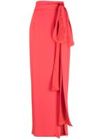 Bernadette Bruce tie-waist maxi skirt - Rouge