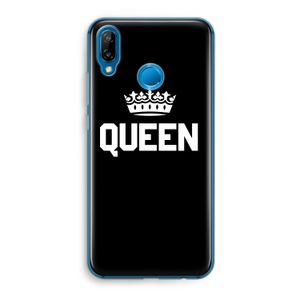 Queen zwart: Huawei P20 Lite Transparant Hoesje
