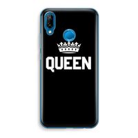 Queen zwart: Huawei P20 Lite Transparant Hoesje