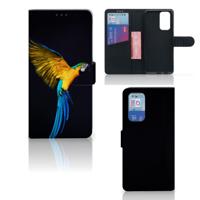 OnePlus 9 Pro | Telefoonhoesje | Met pasjeshouder | Papegaai