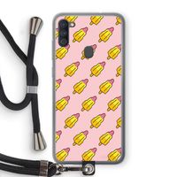 Waterijsjes: Samsung Galaxy A11 Transparant Hoesje met koord