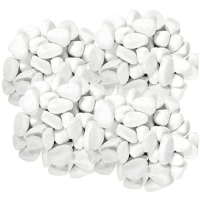 Concorde Decoratie steentjes - 4x - wit - 350 gram - 5 / 10 mm - kiezelstenen - hobby stenen Concorde Decoratie steentjes - 4x - wit - 350 gram - 5 / 10 mm - kiezelstenen - hobby stenen
