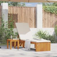 Ligstoel 1-persoon Bruin 200 x 55 x 94cm Massief acaciahout
