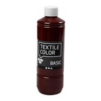 Creativ Company Textiel color verf - bruin, 500ml