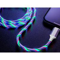 Reekin LED zwevende RGB MicroUSB-kabel - 1m, 2A - thumbnail